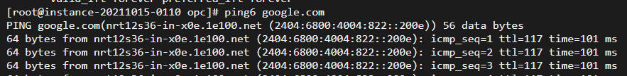 ping6