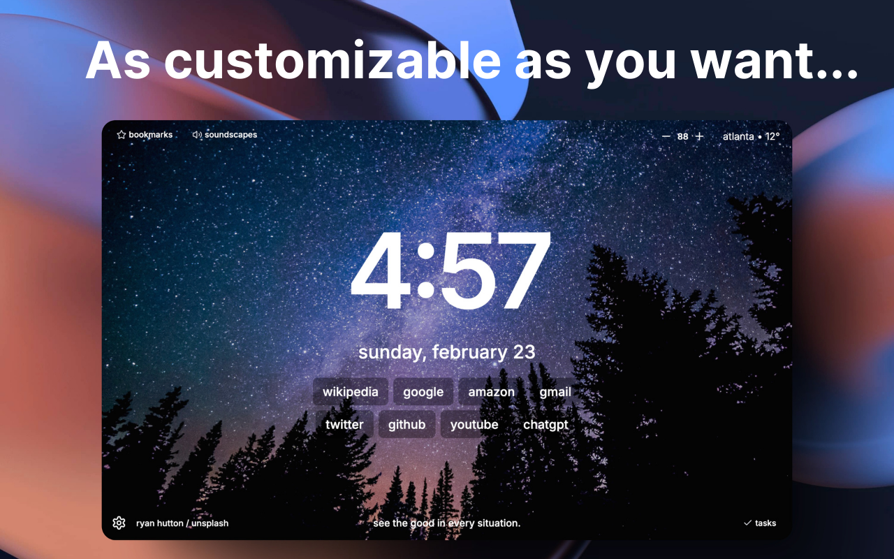 Flowtide - 美观智能的浏览器新标签页